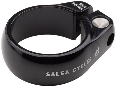 Salsa Lip-Lock Seatpost Clamp - 35.4mm Bolt-On Black