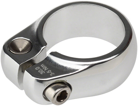 Salsa Lip-Lock Seatpost Clamp - 30.0mm Bolt-On Silver