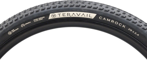 Teravail Camrock Tire - 29 x 2.4 Tubeless Folding BLK Durable Fast Compound