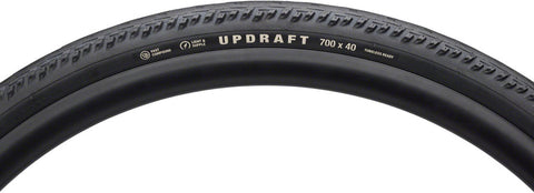 Teravail Updraft Tire - 700 x 40 Tubeless Folding BLK Durable Fast Compound