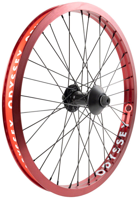 Odyssey Hazard Lite Rear Wheel - 20" 14 x 110mm Rim Brake Cassette RHD/LHD Anodized Red Clincher