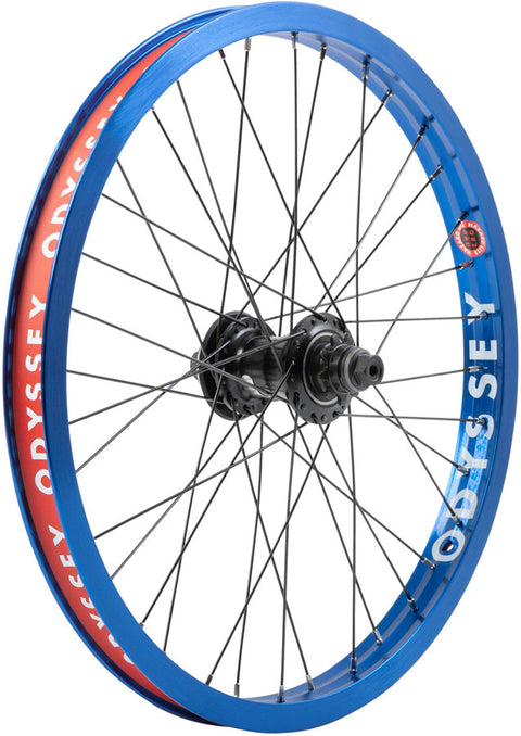 Odyssey Hazard Lite Freecoaster Rear Wheel - 20" 14 x 110mm Rim Brake RHD Freecoaster Anodized Blue Clincher