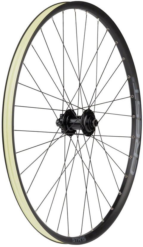 Stans Crest S2 Front Wheel - 26" QR x 100mm 6-Bolt Black