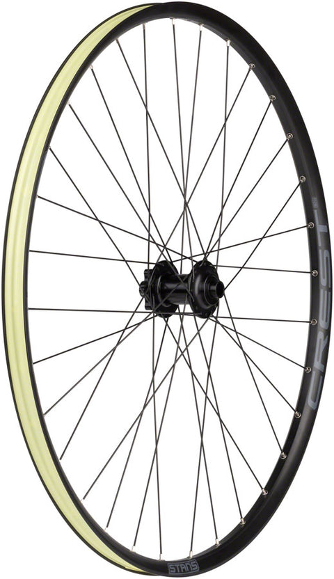 Stans Crest S2 Front Wheel - 29" 15 x 100mm 6-Bolt Black