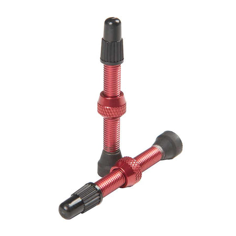 Stans No Tubes Tubeless Valves Tubeless Valve Presta 44mm Red Pair
