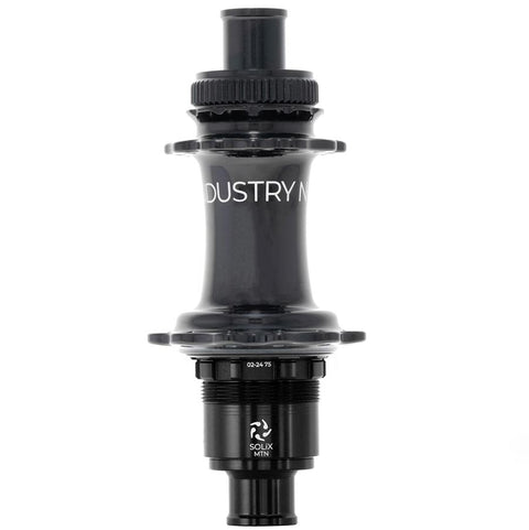 Industry Nine Solix Classic Rear Hub - 12 x 148mm Center-Lock Micro Spline BLK 28H