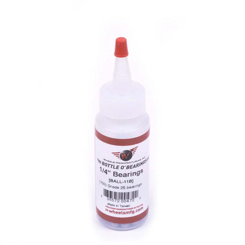 Wheels Manufacturing Grade 25 1/4" Loose Ball Bearing: Bottle of 150
