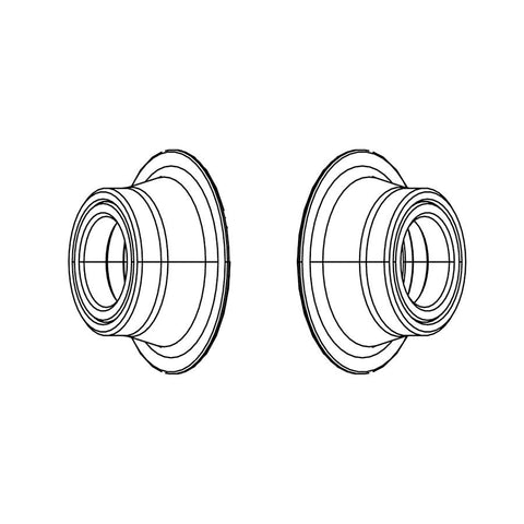 Zipp 77 Disc Conversion Caps for Front 100 x 12mm Thru Axle