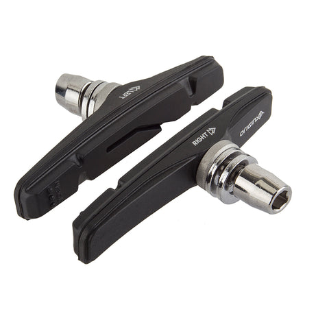Origin8 Vise MTB 1-Piece Pads  70mm All-Weather Alloy+ Black Origin8 Offset V-Brake