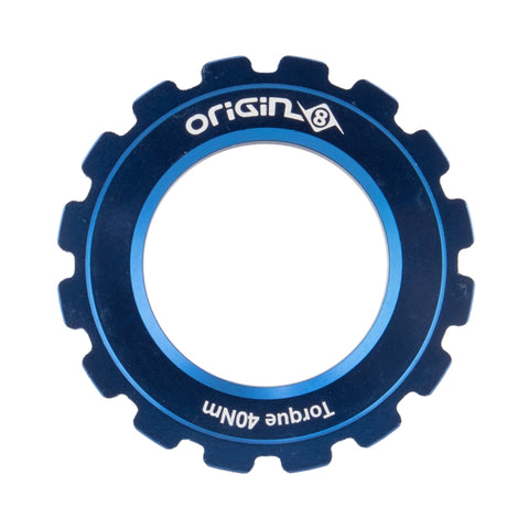 Origin8 CenterLock Disc Lockring Blue Rotor