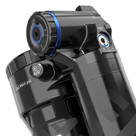 RockShox Super Deluxe Ultimate RC2T Rear shock 205x62.5 Shaft Eyelet: Trunnion Body Eyelet: Standard Linear Air 0Neg/2Pos Tokens LinearReb/L1Comp 320lb Lockout