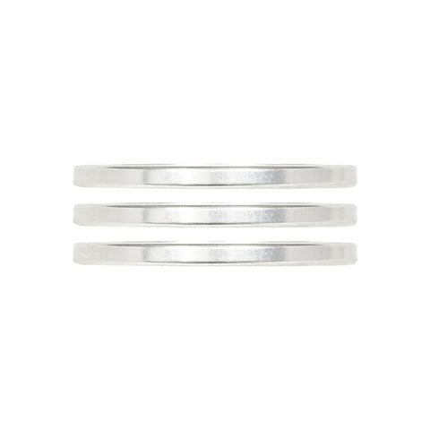 Industry Nine iRiX Headset Spacer 1-1/8 Height: 2.5mm Aluminum Silver 3pcs