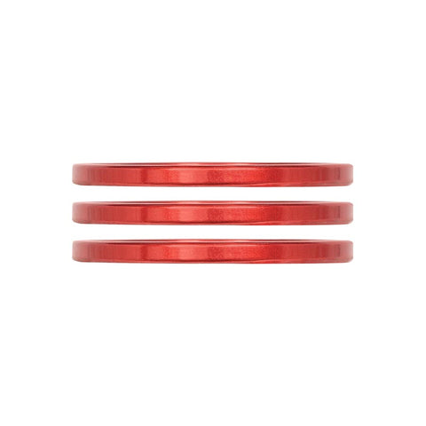 Industry Nine iRiX Headset Spacer 1-1/8 Height: 2.5mm Aluminum Red 3pcs