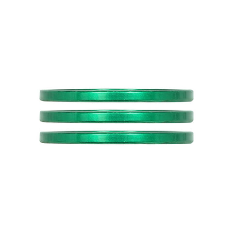 Industry Nine iRiX Headset Spacer 1-1/8 Height: 2.5mm Aluminum Green 3pcs