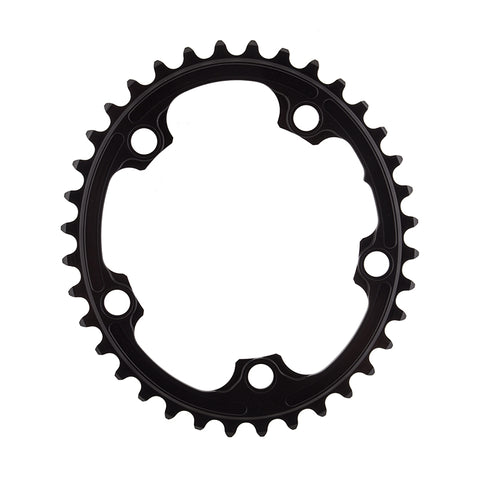 Absolute Black Premium Oval Road Chainring 5x110BCD 36T - Black