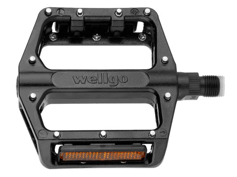 Pedal Wellgo Alloy Platform 1/2inch Pair Black