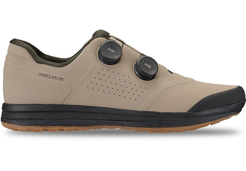 Specialized 2fo cliplite shoe taupe/dark moss green 41