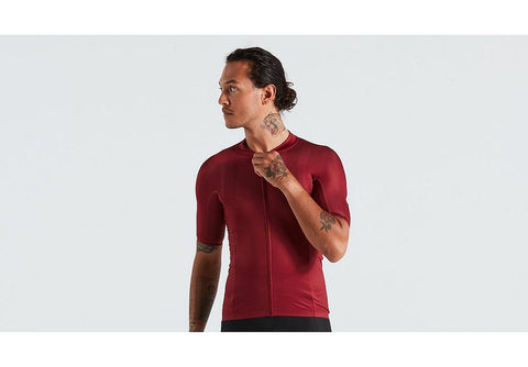 Specialized sl r logo jersey ss men maroon m