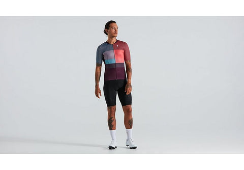 Specialized sl+ logo stripe jersey ss men vivid coral xxl