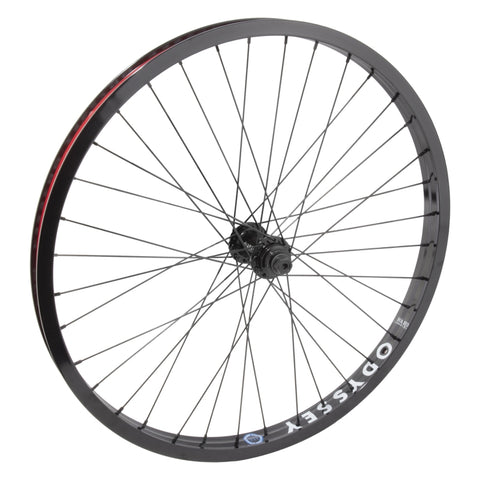 Odyssey Hazard Lite Front Wheel - 24" 3/8" x 100mm Rim Brake Hard BLK Clincher