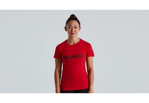 Specialized wordmark tee ss wmn flo red l
