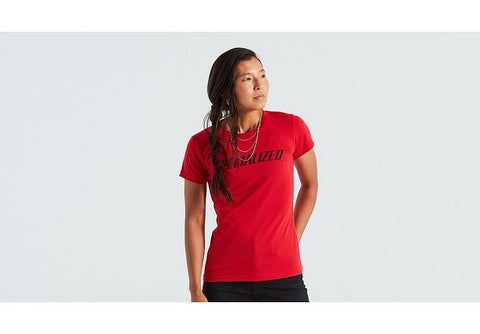 Specialized wordmark tee ss wmn flo red m