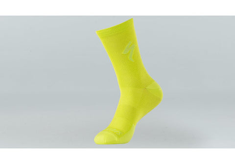 Specialized soft air tall logo sock hyper green xl