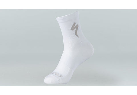 Specialized soft air mid logo sock white m