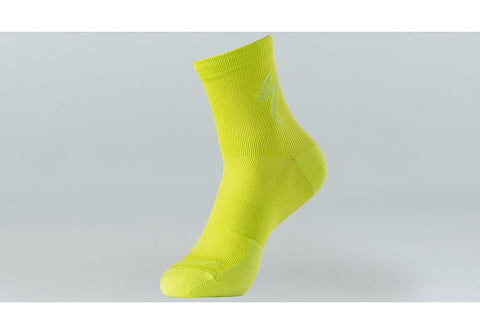 Specialized soft air mid logo sock hyper green xl