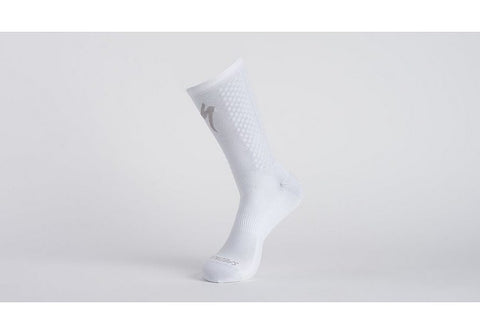 Specialized knit tall sock white/silver l