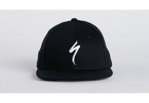 Specialized flat brim hat black/white osfa