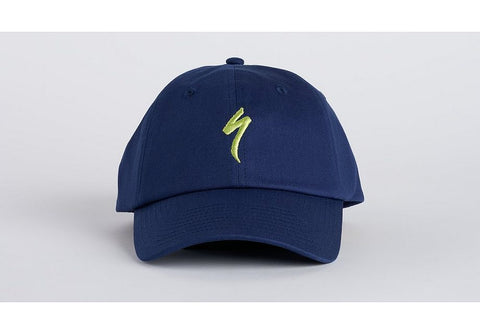 Specialized s-logo 6 panel dad hat yth deep marine osfa