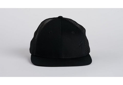 Specialized s-logo trucker hat black/black osfa