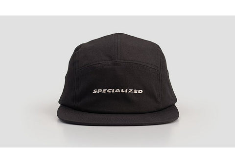 Specialized heritage 5 panel camper hat black osfa