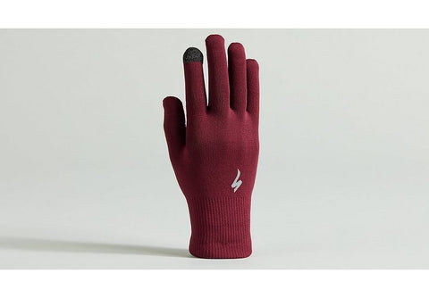 Specialized thermal knit glove lf maroon s