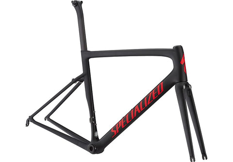 Specialized tarmac men sl6 pro frmset black/gloss flo red/clean 56