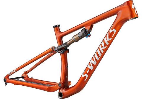 Specialized epic evo S-Works frm frame gloss orange tint over spectraflair / satin light silver l