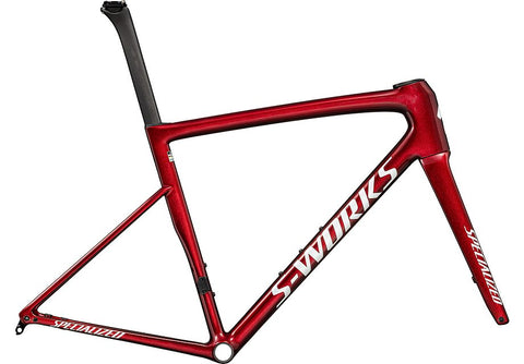 Specialized tarmac sl8 S-Works frmset gloss red sky / metallic white silver 52