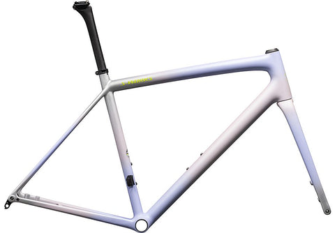 Specialized aethos S-Works frmset satin clay - powder indigo - silver dust - radial fade + lapis edge fade / hyper + 100% lapis 49