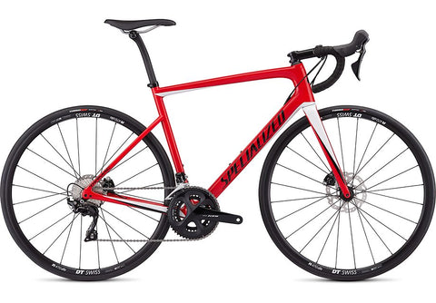 Specialized tarmac men sl6 sport disc gloss flo red/metallic white silver/tarmac black 58