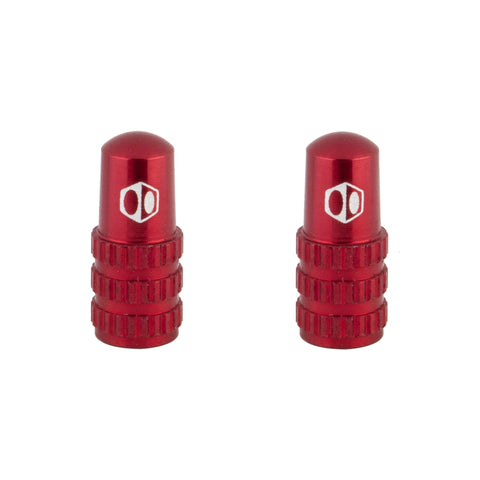 Box components Box One Cone Valve Caps  Red Presta
