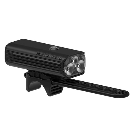 Lezyne Macro Drive 1300XXL Front Black 7 Front Silicone Strap USB 1300