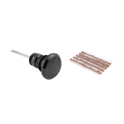 Origin8 Road Bar End Tubeless Tire Repair Kit  Road Tool- Plugs Black