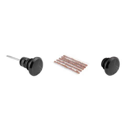 Origin8 Road Bar End Tubeless Tire Repair Kit  Road w/ Extra End Cap Black