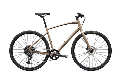 2026 Specialized Sirrus X 3.0 Km Bike Gloss Sandstone Metallic / Burnt Gold Metallic Frost Reflective Xs