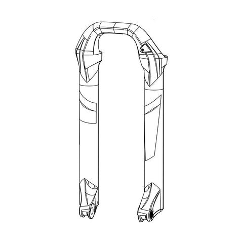 RockShox Lower Leg Lyrik B1-C1/Yari A1-B1 29"/27.5+ 15 x 110 mm Boost Spacing Red