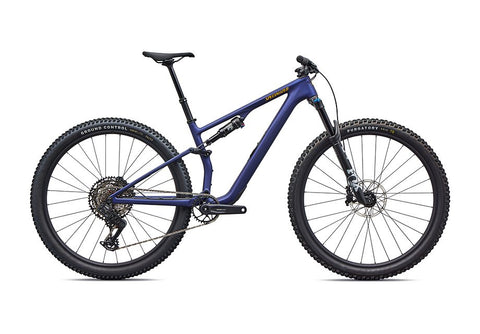 2026 Specialized Epic 8 Comp Evo Bike Satin Blue Onyx / California Sunshine M