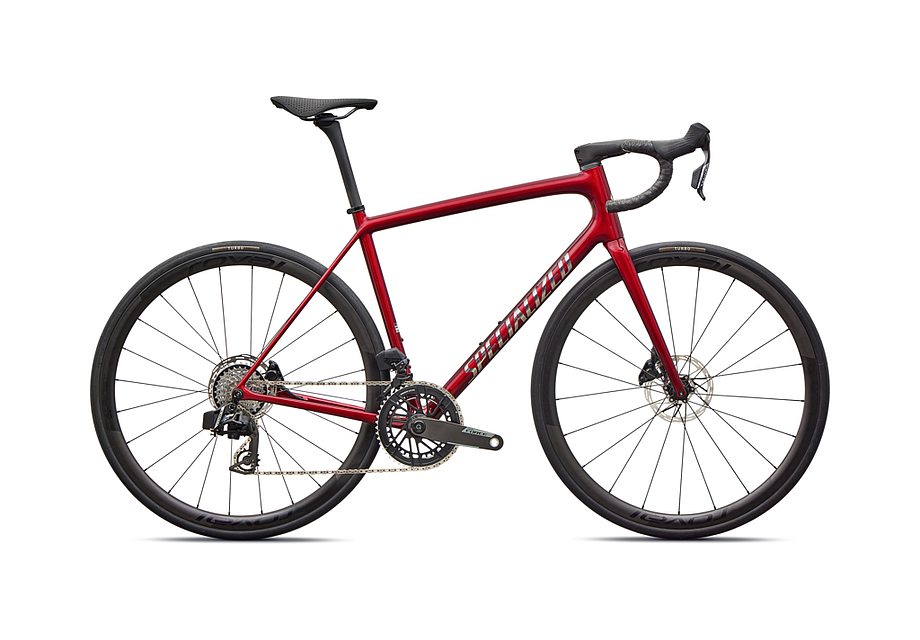 2026 Specialized Aethos Pro Axs Bike Gloss Red Sky / Chrome 49