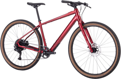 Salsa Confluence Flat Bar Essa 8 eBike - 700c Aluminum Canyon Red LG
