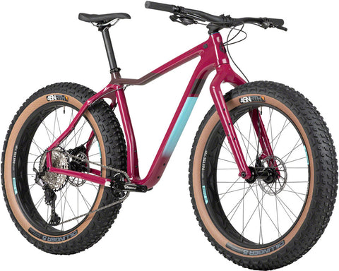 Salsa Mukluk Carbon XT Fat Tire Bike - 26" Carbon Purple Small